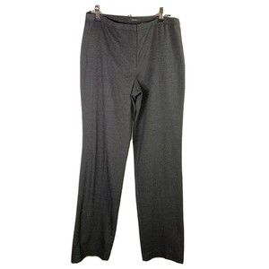 Tahari Womens Size 8 Pants Gray Poly Elastane Trousers Small Check Pattern